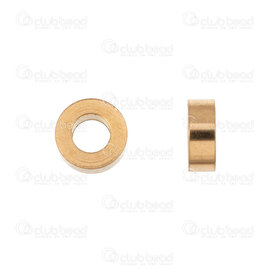 1720-0120-GL - Stainless Steel 304 Bead Spacer Washer 4X1.5MM 1.5mm Hole Gold Plated 50pcs 1720-0120-GL,Beads,Metal,Stainless Steel,montreal, quebec, canada, beads, wholesale