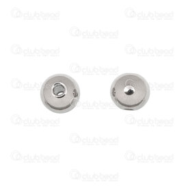 1720-0130-02 - Stainless Steel 304 Bead Round 8MM 2mm Hole 50pcs 1720-0130-02,1720-,montreal, quebec, canada, beads, wholesale