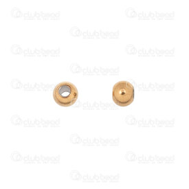 1720-0132-GL - Stainless Steel 304 Bead Round 4mm Gold Plated 1.5mm Hole 50pcs 1720-0132-GL,Beads,Metal,Stainless Steel,Bead,Metal,Stainless Steel 304,4mm,Round,Round,Gold,1.5mm hole,China,50pcs,montreal, quebec, canada, beads, wholesale