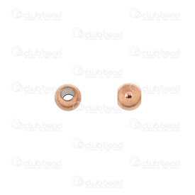 1720-0132-RGL - Stainless Steel 304 Bead Round 4mm 1.5mm Hole Rose Gold 50pcs 1720-0132-RGL,montreal, quebec, canada, beads, wholesale