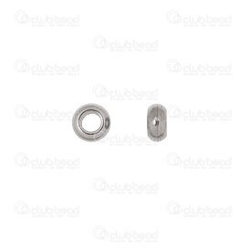 1720-0134-022.0 - Stainless Steel 304 Spacer Bead 4x2mm 2.0mm Hole 100pcs 1720-0134-022.0,Beads,Metal,montreal, quebec, canada, beads, wholesale