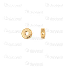 1720-0135-04GL - Stainless Steel 304 Bead Spacer Washer 4x1.5mm Gold Plated 1mm Hole 30pcs 1720-0135-04GL,Beads,Stainless Steel,30pcs,Bead,Spacer,Metal,Stainless Steel 304,4x1.5mm,Round,Washer,Yellow,Gold,1mm Hole,China,montreal, quebec, canada, beads, wholesale