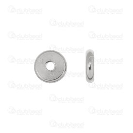 1720-0135-06 - Stainless Steel 304 Bead Spacer Washer 6x2mm Natural 2mm Hole 50pcs 1720-0135-06,1720-0,montreal, quebec, canada, beads, wholesale