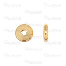 1720-0135-08GL - Bille Acier Inoxydable 304 Séparateur Rondelle 7.5x2mm Plaque Or Trou 2mm 30pcs 1720-0135-08GL,Billes,Acier inoxydable,Washer,Bille,Spacer,Métal,Stainless Steel 304,7.5x2mm,Rond,Washer,Jaune,Or,2mm Hole,Chine,montreal, quebec, canada, beads, wholesale