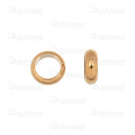 1720-0142-06GL - Acier Inoxydable 304 Bille Separateur Anneau 6x2mm Trou 4mm Plaque Or 50pcs 1720-0142-06GL,Accessoires de finition,Séparateurs,Billes,montreal, quebec, canada, beads, wholesale