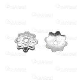 1720-0154 - Stainless Steel 304 Bead Cap Flower 7MM 100pcs 1720-0154,Findings,Bead caps,50pcs,Stainless Steel 304,Bead Cap,Flower,7mm,50pcs,montreal, quebec, canada, beads, wholesale