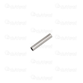 1720-0186-102.0 - Stainless Steel 304 Bead Tube 10x2.0mm 1.5mm hole Natural 50pcs 1720-0186-102.0,Beads,Metal,Stainless Steel,montreal, quebec, canada, beads, wholesale