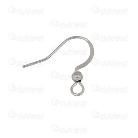 1720-0189-02 - Stainless Steel 304 Flat Fish Hook 16x18m With Bead Natural 50pcs 1720-0189-02,Findings,50pcs,Stainless Steel 304,Flat Fish Hook,With Bead,16x18m,Grey,Natural,Metal,50pcs,China,montreal, quebec, canada, beads, wholesale