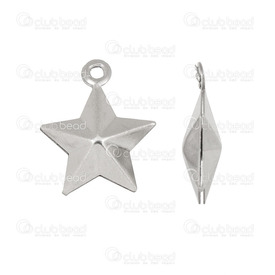 1720-0192 - Stainless Steel 304 Charm Star Hollow 12x15mm Natural 20pcs 1720-0192,Pendants,Star,Charm,Metal,Stainless Steel 304,12X15MM,Star,Star,Hollow,Grey,Natural,China,20pcs,montreal, quebec, canada, beads, wholesale