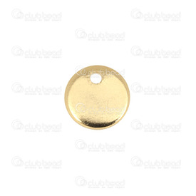 1720-0194-02-GL - Stainless Steel 304 Charm Disk 8mm Gold 1mm Hole 20pcs 1720-0194-02-GL,Charms,20pcs,Charm,Metal,Stainless Steel 304,8MM,Round,Disk,Yellow,Gold,1mm Hole,China,20pcs,montreal, quebec, canada, beads, wholesale