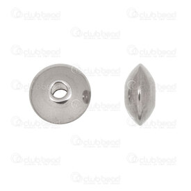 1720-0210-02 - Stainless Steel 304 Bead Spacer Saucer 8x3.5mm Natural 3mm Hole 50pcs 1720-0210-02,Findings,Stainless Steel,50pcs,Bead,Spacer,Metal,Stainless Steel 304,8x3.5mm,Round,Saucer,Grey,Natural,3mm Hole,China,montreal, quebec, canada, beads, wholesale