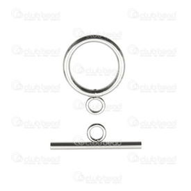 1720-0212 - Stainless Steel 304 Toggle Clasp 18x14mm Natural 10 sets 1720-0212,Findings,Clasps,Toggles,Natural,Stainless Steel 304,Toggle Clasp,18x14mm,Grey,Natural,Metal,10 sets,China,montreal, quebec, canada, beads, wholesale