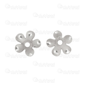 1720-0222 - Stainless Steel 304 Bead Cap Flower 6mm Natural 100pcs 1720-0222,Findings,Bead caps,Stainless Steel 304,Bead Cap,Flower,6mm,Grey,Natural,Metal,100pcs,China,montreal, quebec, canada, beads, wholesale