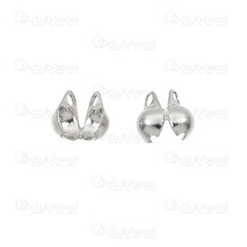 1720-0223-B3.2 - Stainless Steel 304 Bead Tip 5.5x3.5mm Butterfly Style for 1.5mm string 3.2mm inside diameter with Loop 1.5mm Natural 100pcs 1720-0223-B3.2,((10,montreal, quebec, canada, beads, wholesale