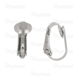 1720-0224 - DISC Stainless Steel 304 Leverback Clip Earring 16x7mm with 3mm cup Natural 20pcs 1720-0224,Findings,Stainless Steel 304,Leverback Clip Earring,16x7mm,Grey,Natural,Metal,20pcs,China,montreal, quebec, canada, beads, wholesale