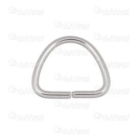 1720-0226 - Stainless Steel 304 D-Ring 12x15mm Natural Wire Size 1.5mm 50pcs 1720-0226,Findings,Rings,Others,50pcs,Stainless Steel 304,D-Ring,12X15MM,Grey,Natural,Metal,Wire Size 1.5mm,50pcs,China,montreal, quebec, canada, beads, wholesale