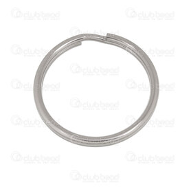 1720-0240-2 - Stainless Steel 304 Key Ring Split Ring Round 25mm 1.5mm wire (16ga) Natural 10pcs 1720-0240-2,1720-0,montreal, quebec, canada, beads, wholesale