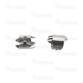 1720-0244 - stainless steel double connector 5*4mm 20pcs natural 1720-0244,Connecteur a cordon,montreal, quebec, canada, beads, wholesale