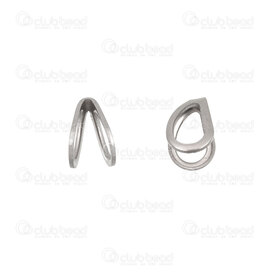 1720-0268 - Stainless Steel 304 Bail Drop shape 5.5x3.5mm Natural 100pcs 1720-0268,n,montreal, quebec, canada, beads, wholesale