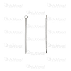1720-2043-30 - Stainless Steel 304 Pendant Square Rod with loop 1.5x30mm Natural 20pcs 1720-2043-30,Pendants,20pcs,Pendant,Metal,Stainless Steel 304,1.5x30mm,Square,Square Rod,With Loop,Natural,China,20pcs,montreal, quebec, canada, beads, wholesale