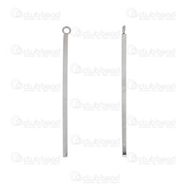 1720-2043-40 - Stainless Steel 304 Pendant Square Rod with loop 1.5x40mm Natural 20pcs 1720-2043-40,1720-20,Square Rod,Pendant,Metal,Stainless Steel 304,1.5x40mm,Square,Square Rod,With Loop,Natural,China,20pcs,montreal, quebec, canada, beads, wholesale