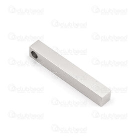 1720-2076 - Stainless Steel Pendant Rod 35x5x5mm 3mm hole High Quality Polish Natural 1pc 1720-2076,1720-20,montreal, quebec, canada, beads, wholesale