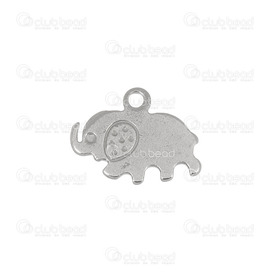 1720-2110-010 - Stainless Steel 304 Charm Elephant 12x6mm Natural 20pcs  Theme: Animals 1720-2110-010,Charms,Stainless Steel 304,20pcs,Charm,Metal,Stainless Steel 304,12x6mm,Elephant,Grey,Natural,China,20pcs,Theme: Animals,montreal, quebec, canada, beads, wholesale
