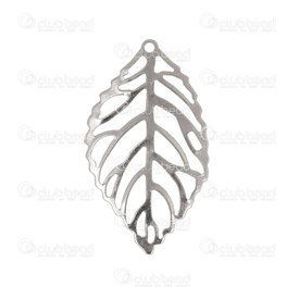1720-2110-14 - DISC Nature Stainless Steel charm leaf 14x23mm natural 20pcs 1720-2110-14,montreal, quebec, canada, beads, wholesale