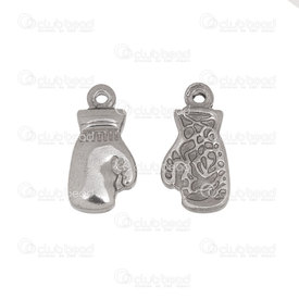 1720-2128 - Stainless steel Charm Glove 16x10mm Natural 10pcs 1720-2128,Clearance by Category,Stainless Steel,montreal, quebec, canada, beads, wholesale