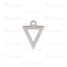 1720-2156 - Acier Inoxydable Breloque Triangle 10.5x9.5mm Naturel 50pcs 1720-2156,Breloques,Acier inoxydable,montreal, quebec, canada, beads, wholesale