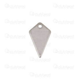 1720-2174 - Stainless Steel Charm Arrow Head 15x9x0.9mm 1mm hole Natural 30pcs 1720-2174,pendant head,montreal, quebec, canada, beads, wholesale