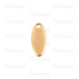 1720-2183-12GL - Breloque Acier Inoxydable 304 Plaque Vide Oval 12x6x1mm Or Trou 1mm 30pcs 1720-2183-12GL,Breloques,30pcs,Breloque,Blank Tag,Métal,Stainless Steel 304,12x6x1mm,Rond,Oval,Jaune,Naturel,1mm Hole,Chine,30pcs,montreal, quebec, canada, beads, wholesale