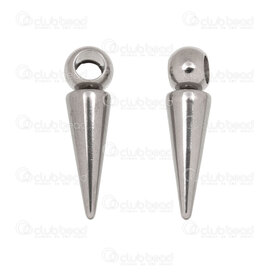 1720-2196-20 - Acier Inoxydable Breloque Pique 20x5.5mm avec Boucle 3.5mm Naturel 20pcs 1720-2196-20,nÃ,montreal, quebec, canada, beads, wholesale