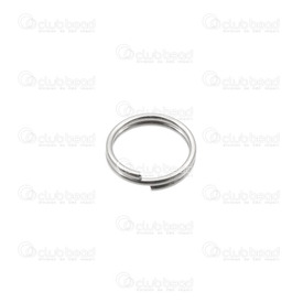 1720-2200-6MM - Stainless Steel 304 Split Ring 6mm Natural 100pcs , 0.6wire 1720-2200-6MM,Findings,Rings,100pcs,Stainless Steel 304,Split Ring,6mm,Grey,Natural,Metal,100pcs,China,montreal, quebec, canada, beads, wholesale