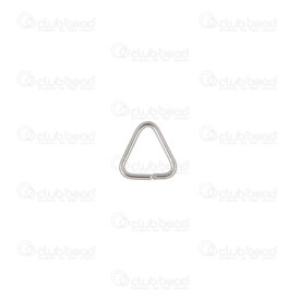 1720-2300-006 - Stainless Steel Jump Ring Triangle 6x7x0.7mm Natural 100pcs 1720-2300-006,1720-,montreal, quebec, canada, beads, wholesale