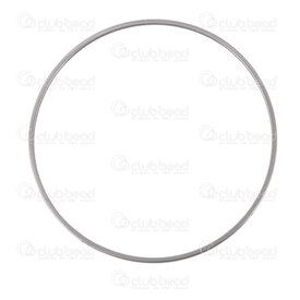 1720-2350-50 - Acier Inoxydable 304 Anneau Plat Naturel Diamètre du fil 0.8mm 50mm Diamètre Intérieur 48mm 10pcs 1720-2350-50,Accessoires de finition,Anneaux,montreal, quebec, canada, beads, wholesale