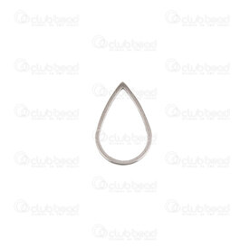 1720-2354-16 - Stainless Steel 304 Ring Flat Drop 16x11mm Natural Wire Size 0.8mm Inside Diameter 14x9mm 20pcs 1720-2354-16,Findings,Rings,Others,Stainless Steel 304,Ring,Drop,Flat,16x11MM,Grey,Natural,Metal,Wire Size 0.8mm,Inside Diameter 14x9mm,20pcs,montreal, quebec, canada, beads, wholesale
