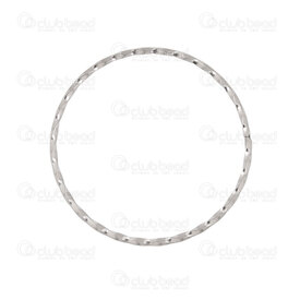 1720-2356-30 - Stainless Steel 304 Ring Twisted 30mm Wire size 1.2mm Inside Diameter 27.5mm Natural 10pcs 1720-2356-30,30MM,Stainless Steel 304,Ring,Twisted,30MM,Grey,Natural,Metal,Wire Size 1.2mm,10pcs,China,montreal, quebec, canada, beads, wholesale