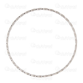 1720-2356-40 - Stainless Steel 304 Ring Twisted 40mm Natural Wire size 1.2mm 10pcs 1720-2356-40,1720-,10pcs,Stainless Steel 304,Ring,Twisted,40MM,Grey,Natural,Metal,Wire Size 1.2mm,10pcs,China,montreal, quebec, canada, beads, wholesale