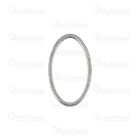 1720-2358-16 - Stainless Steel 304 Ring Flat Oval 16x9.5x0.9mm Inside Diameter 14x7.5mm 20pcs 1720-2358-16,Findings,20pcs,Stainless Steel 304,Ring,Oval,Flat,16x9.5x0.9mm,Grey,Metal,Inside Diameter 14x7.5mm,20pcs,China,montreal, quebec, canada, beads, wholesale