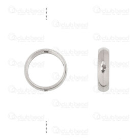 1720-2359-12 - Acier Inoxydable Bille Anneau Rond 12x3mm Trou Interieur 10mm Trou 0.8mm Naturel 10pcs 1720-2359-12,Anneaux 10mm,montreal, quebec, canada, beads, wholesale