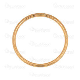 1720-2360-22GL - Acier Inoxydable 304 Anneau Cercle 22.8x2mm Diametre Interieur 19.8mm (Taille Bague 20) Plaque Or 10pcs 1720-2360-22GL,Accessoires de finition,Anneaux,montreal, quebec, canada, beads, wholesale