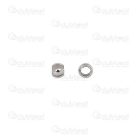 1720-240101-02 - Stainless Steel Bead Round 3mm 1.5mm Hole Natural 100pcs 1720-240101-02,montreal, quebec, canada, beads, wholesale
