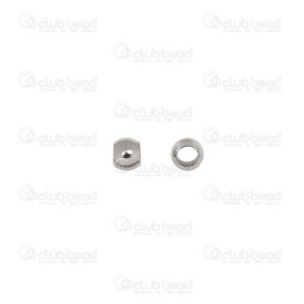 1720-240101-02 - Acier Inoxydable Bille Rond 3mm Trou 1.5mm Naturel 100pcs 1720-240101-02,montreal, quebec, canada, beads, wholesale