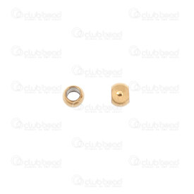 1720-240101-02GL - Stainless Steel Bead Round 3x2mm 1.5mm Hole Gold 100pcs 1720-240101-02GL,Stainless Steel,Beads and Pendants,montreal, quebec, canada, beads, wholesale