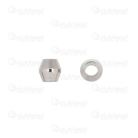 1720-240105-04 - Stainless Steel Bead Bicone 4x4mm 2mm hole Natural 100 pcs 1720-240105-04,Beads,Metal,montreal, quebec, canada, beads, wholesale