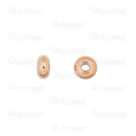 1720-240107-02RGL - Stainless Steel 304 Bead Spacer Donut 6x3mm Rose Gold 2mm Hole 20pcs 1720-240107-02RGL,Findings,Spacers,Beads,20pcs,Bead,Spacer,Metal,Stainless Steel 304,6X3MM,Round,Donut,Yellow,Rose Gold,2mm Hole,montreal, quebec, canada, beads, wholesale