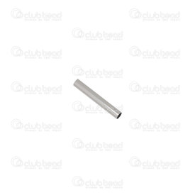 1720-240107-04 - Stainless Steel Bead Tube 10x1.5mm 1mm Hole Natural 100pcs 1720-240107-04,Beads,Metal,Stainless Steel,montreal, quebec, canada, beads, wholesale