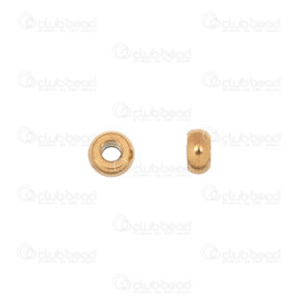 1720-240107-18GL - stainless steel spacer bead 4x2mm 1.5mm hole gold 30pcs 1720-240107-18GL,montreal, quebec, canada, beads, wholesale