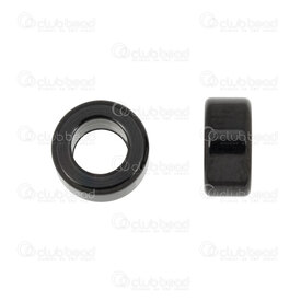 1720-240107-24BK - Stainless Steel Bead Spacer 8x4mm 4.5mm hole Black 10pcs 1720-240107-24BK,Beads,Stainless Steel,montreal, quebec, canada, beads, wholesale
